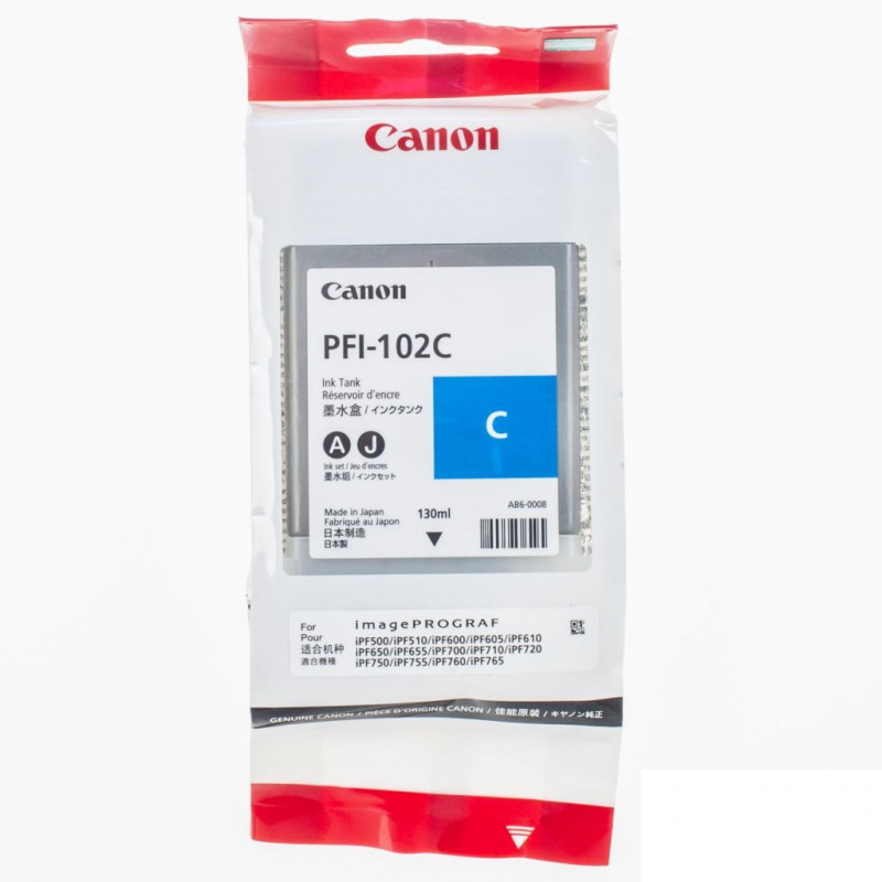 OEM cartridge Canon PFI-102 Cyan (0896B001)