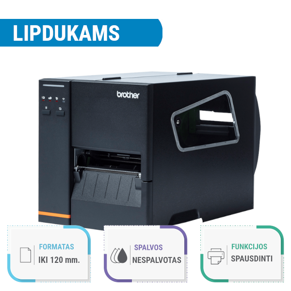 Brother TJ4005DN lipdukų spausdintuvas