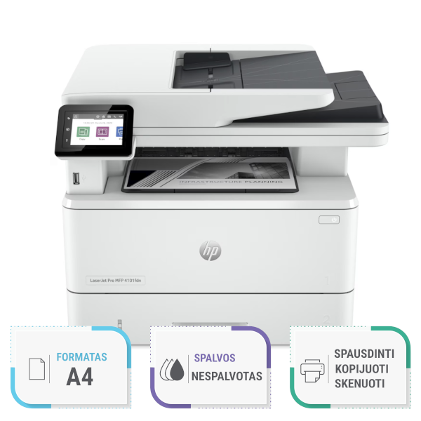 HP4102 spausdintuvo nuoma