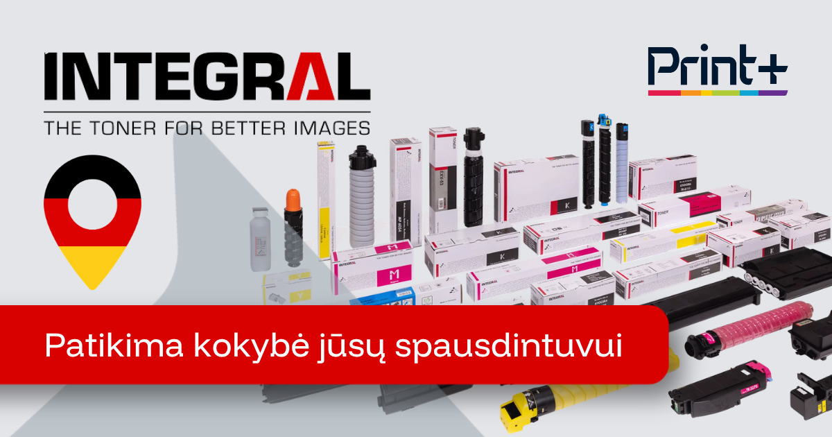 Integral analoginės kasetės: patikima vokiška kokybė jūsų spausdintuvui